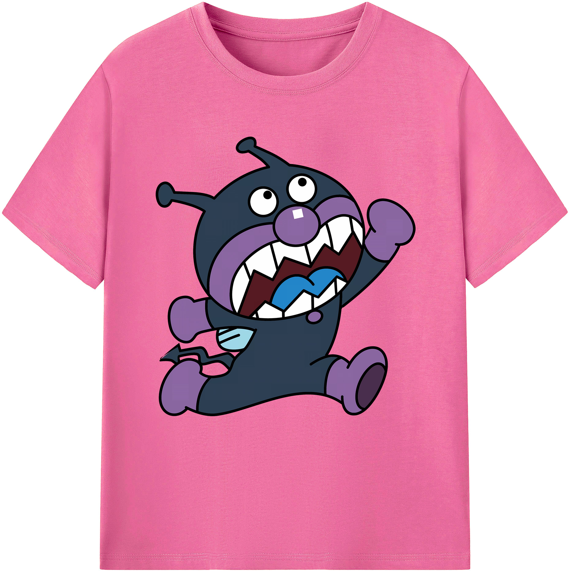 （画像用） アンパンマン Anpanman レディースカジュアルプリントTシャツ（綿100％）